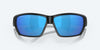 [Blue Mirror Polarized Glass Lenses, Matte Black Frame]