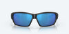 [Blue Mirror Polarized Glass Lenses, Matte Black Frame]