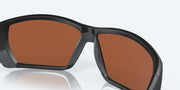 Green Mirror Polarized Glass Lenses, Matte Black Frame