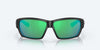 [Green Mirror Polarized Glass Lenses, Matte Black Frame]