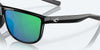 [Green Mirror Polarized Polycarbonate Lenses, Shiny Black Frame]