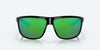 [Green Mirror Polarized Polycarbonate Lenses, Shiny Black Frame]