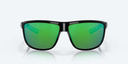 Green Mirror Polarized Polycarbonate Lenses, Shiny Black Frame