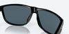 [Gray Polarized Polycarbonate Lenses, Shiny Black Frame]