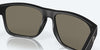 [Blue Mirror Polarized Glass Lenses, Matte Black Frame]