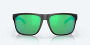 Green Mirror Polarized Glass Lenses, Matte Black Frame