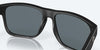 [Blue Mirror Polarized Polycarbonate Lenses, Matte Black Frame]