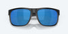 [Blue Mirror Polarized Polycarbonate Lenses, Matte Black Frame]