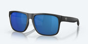 Blue Mirror Polarized Polycarbonate Lenses, Matte Black Frame