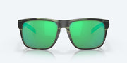 Green Mirror Polarized Glass Lenses, Matte Reef Frame