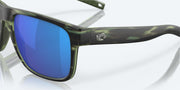 Blue Mirror Polarized Glass Lenses, Matte Reef Frame