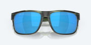 Blue Mirror Polarized Glass Lenses, Matte Reef Frame