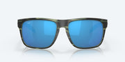 Blue Mirror Polarized Glass Lenses, Matte Reef Frame