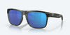 [Blue Mirror Polarized Glass Lenses, Matte Reef Frame]