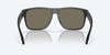 [Blue Mirror Polarized Glass Lenses, Matte Smoke Crystal Frame]