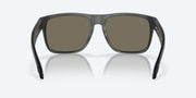 Blue Mirror Polarized Glass Lenses, Matte Smoke Crystal Frame