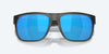 [Blue Mirror Polarized Glass Lenses, Matte Smoke Crystal Frame]