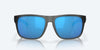 [Blue Mirror Polarized Glass Lenses, Matte Smoke Crystal Frame]