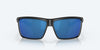 [Blue Mirror Polarized Polycarbonate Lenses, Matte Black Frame]