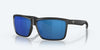 [Blue Mirror Polarized Polycarbonate Lenses, Matte Black Frame]