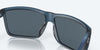 [Gray Silver Mirror Polarized Polycarbonate Lenses, Matte Atlantic Blue Frame]