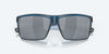 [Gray Silver Mirror Polarized Polycarbonate Lenses, Matte Atlantic Blue Frame]