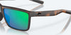 [Green Mirror Polarized Polycarbonate Lenses, Matte Tortoise Frame]