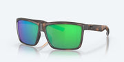 Green Mirror Polarized Polycarbonate Lenses, Matte Tortoise Frame