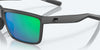 [Green Mirror Polarized Polycarbonate Lenses, Matte Gray Frame]