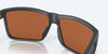 [Green Mirror Polarized Polycarbonate Lenses, Matte Gray Frame]