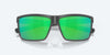 [Green Mirror Polarized Polycarbonate Lenses, Matte Gray Frame]