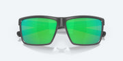 Green Mirror Polarized Polycarbonate Lenses, Matte Gray Frame