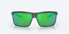 [Green Mirror Polarized Polycarbonate Lenses, Matte Gray Frame]