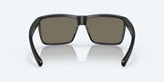 Blue Mirror Polarized Glass Lenses, Matte Black Frame