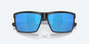 [Blue Mirror Polarized Glass Lenses, Matte Black Frame]