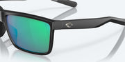 Green Mirror Polarized Glass Lenses, Matte Black Frame