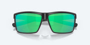 Green Mirror Polarized Glass Lenses, Matte Black Frame