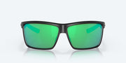 Green Mirror Polarized Glass Lenses, Matte Black Frame