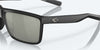 [Gray Silver Mirror Polarized Glass Lenses, Matte Black Frame]