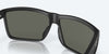 [Gray Silver Mirror Polarized Glass Lenses, Matte Black Frame]