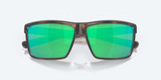 Green Mirror Polarized Glass Lenses, Matte Tortoise Frame