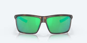 Green Mirror Polarized Glass Lenses, Matte Tortoise Frame