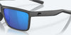 [Blue Mirror Polarized Glass Lenses, Matte Gray Frame]