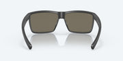 Blue Mirror Polarized Glass Lenses, Matte Gray Frame