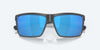 [Blue Mirror Polarized Glass Lenses, Matte Gray Frame]