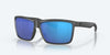 [Blue Mirror Polarized Glass Lenses, Matte Gray Frame]