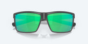 Green Mirror Polarized Glass Lenses, Matte Gray Frame