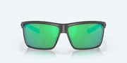 Green Mirror Polarized Glass Lenses, Matte Gray Frame