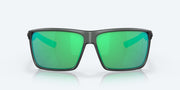 Green Mirror Polarized Glass Lenses, Matte Smoke Crystal Frame