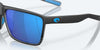 [Blue Mirror Polarized Glass Lenses, Matte Smoke Crystal Fade Frame]